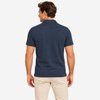 Polo Golf Homme Jersey Vintage Bleu Marine