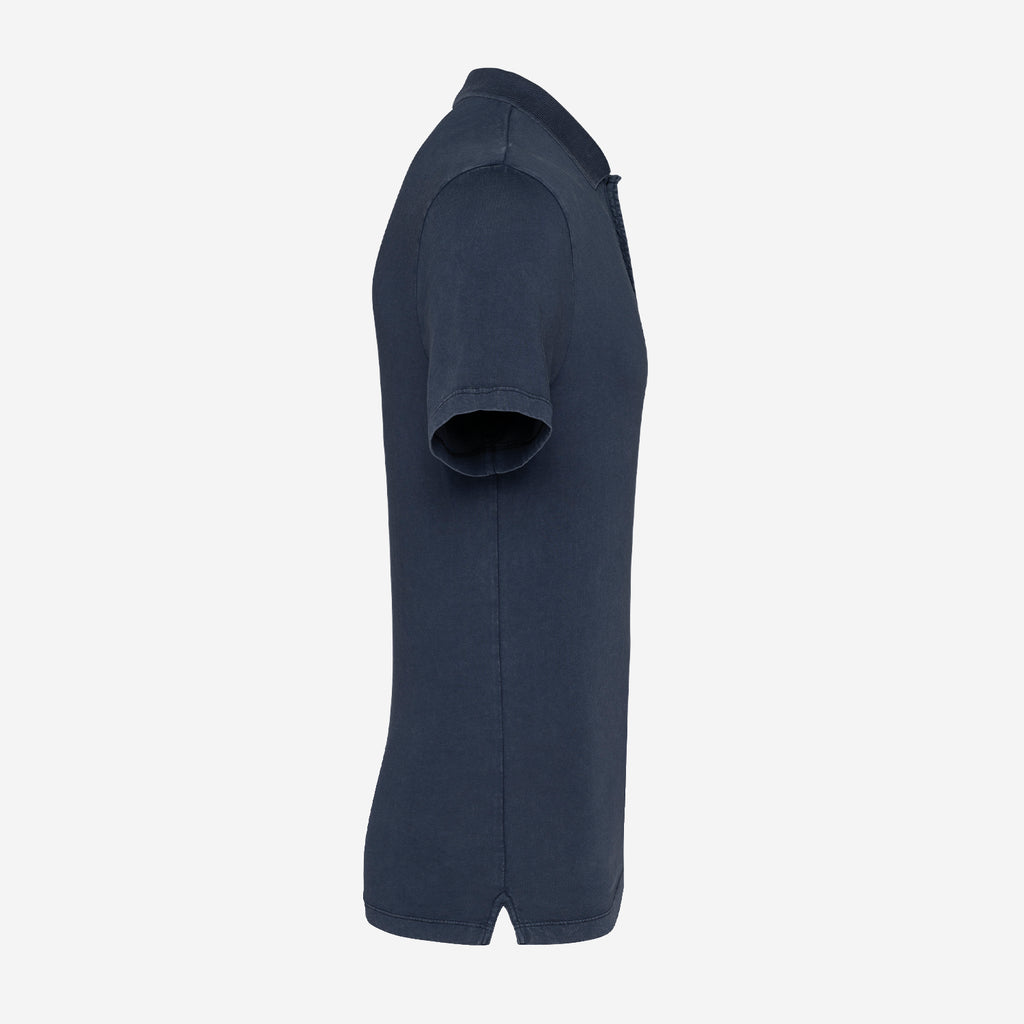 Polo Golf Homme Jersey Vintage Bleu Marine